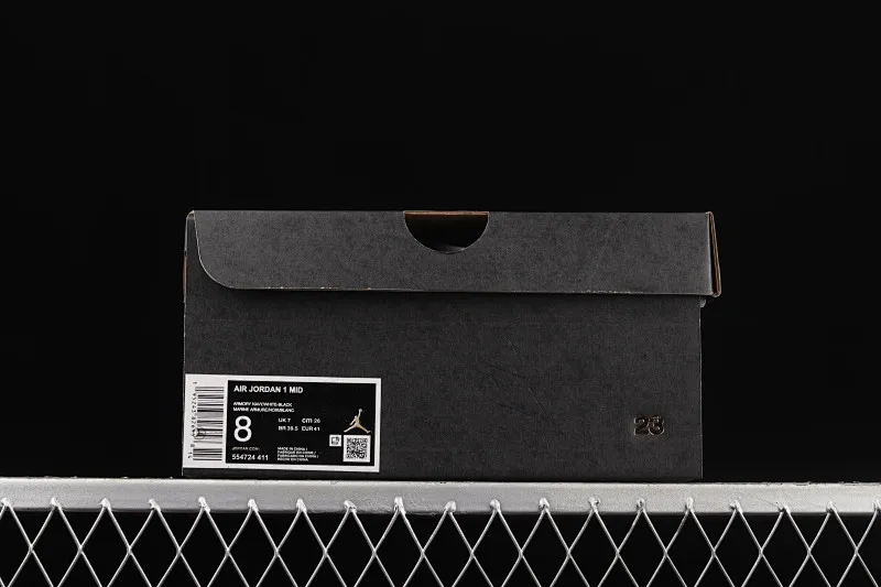 All categories Air Jordan Jordan series basketball shoes Air Jordan 1 Mid Different versions Air Jordan 1 Mid "Dark Teal" AJ1 Qiao 1 Qinglan China basketball shoes 554724-411